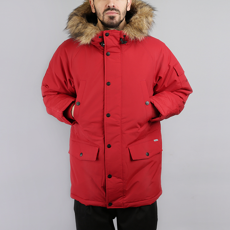 мужская красная куртка Carhartt WIP Anchorage Parka I021866-red/black - цена, описание, фото 1